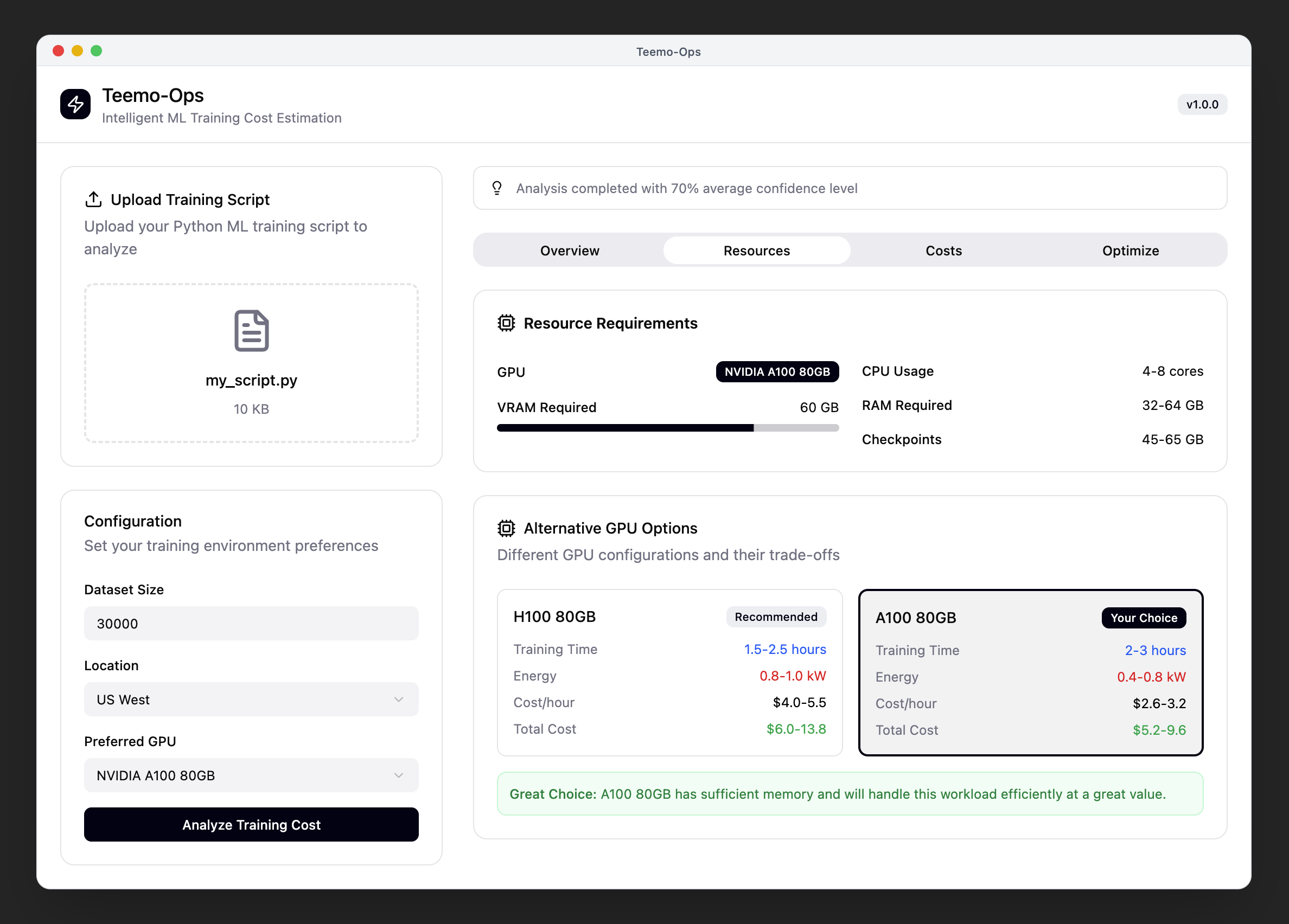 Mockup showing the resources page